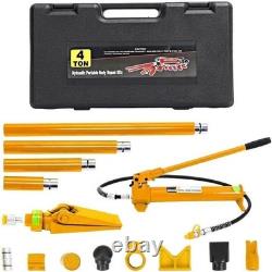 4/10/20 Ton Hydraulic Porta Power Jack Air Pump Lift Ram Body Frame Kit Portable