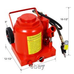50 Ton(1000,000LBS) Air Hydraulic Bottle Jack with Pneumatic & Manual Hand Pump