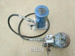 55 Ton Aluminum Jack Myers 52087 / Imt 51712504 And Air/hyd 10,000psi Pump Used