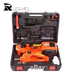 5T 12V 3-in-1 Car Electric Hydraulic Floor Jack Lift With Impact Wrench Air Pump