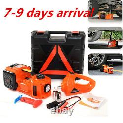 5T Car Electric Hydraulic Jack Stand Air Pump Electric Wrench Set Repair Lifting