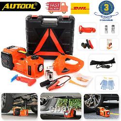 5Ton 3in1 Car Electric Floor Jack Hydraulic Lift Air Pump With Impact Wrench Set