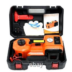 5Ton 3in1 Electric Hydraulic Floor Jack Air Pump 12V DC 5.0T(11023lb) Wrench Set