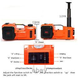 5Ton Car Electric Floor Jack Hydraulic Floor 12V DC Tire Inflator Air Pump Tool