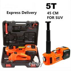 5Ton Car SUV Jacks Electric Hydraulic Floor Jack Air Inflator Pump Impact Wrench