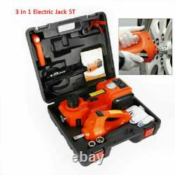 5Ton Car SUV Jacks Electric Hydraulic Floor Jack Air Inflator Pump Impact Wrench