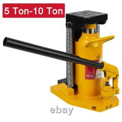 5-10 Ton Air Hydraulic Toe Jack Lift with Manual Hand Pump for Lifting Vehicles