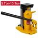 5-10 Ton Air Hydraulic Toe Jack Lift With Manual Hand Pump For Lifting Vehicles