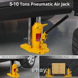 5-10 Ton Air Hydraulic Toe Jack Lift with Manual Hand Pump for Lifting Vehicles