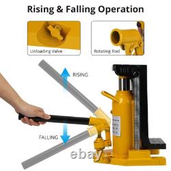 5-10 Ton Air Hydraulic Toe Jack Lift with Manual Hand Pump for Lifting Vehicles
