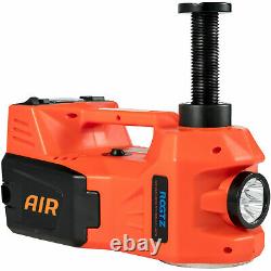 5 Ton Car Jack Lift 12V 5T Electric Hydraulic Floor Jack LED Air Pump Repair KIT