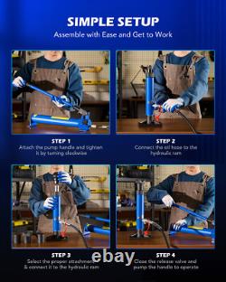 6/12/20 Ton Porta Power Hydraulic Jack Air Pump Lift Ram Body Frame Repair Kit