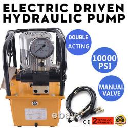 750W 7L Double Acting Electric Hydraulic Pump Power Pack 10000 PSI Capacity