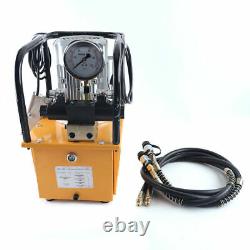 750W Double Acting Electric Hydraulic Pump Power Pack Solenoid 110V 10K PSI