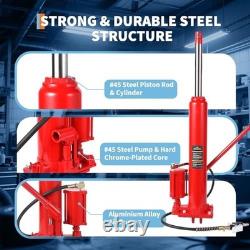 8-Ton Hydraulic Ram Jack- Air Pump Red