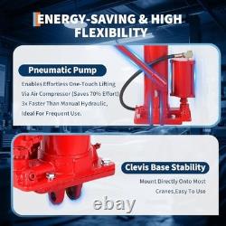 8-Ton Hydraulic Ram Jack- Air Pump Red