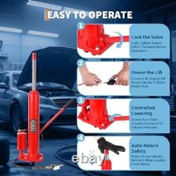 8-Ton Hydraulic Ram Jack- Air Pump Red