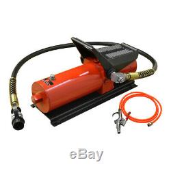 AF2 Pneumatic 10,000 PSI Air Hydraulic Pump Foot Pedal 48 With Hose & Coupler