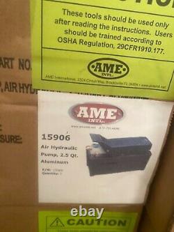 AME 15906 5500 PSI 2.5 Quart Titan Air Hydraulic Pump with Aluminum Reservoir