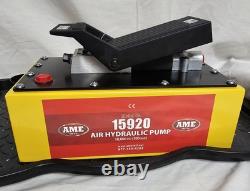 AME 15920 5 QUART AIR/HYDRAULIC FOOT PUMP WITH STEEL RESERVOIR With HOSE FREE-S/H