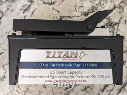 AME INTL? 15906 2.5 Quart Titan Air Hydraulic Pump, 5500 PSI Aluminum Reservoir