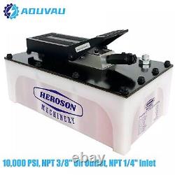 AOUVAU 1.7LAir Hydraulic Pump Foot Operated Pump 1000PSI For Heavy Machinery