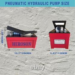 AOUVAU Air Hydraulic Pump 1.7L 10,000 PSI, NPT3/8 Foot Actuated Hydraulic Pump