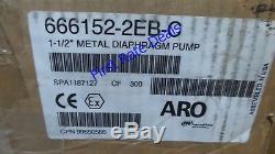 ARO 666152-2EB-C 1-1/2 Air Double Diaphragm Pump 90 GPM 200F 4RN28 120psi Metal
