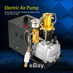 Adjustable Auto Stop PCP Air Compressor Pump for Air Tank 4500psi 300bar 220V AC