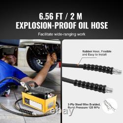 Air-Actuated Hydraulic Foot Pump 10000 PSI, 0.42 Gal Tank, NPT Fittings