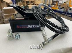 Air Foot Pedal Hydraulic Pump Auto Body Frame Machines Shop Presse Hose Coupler