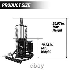 Air Hydraulic Bottle Jack 20 Ton/40000 LBS Bottle Jack Air Pump for Pickup Truck