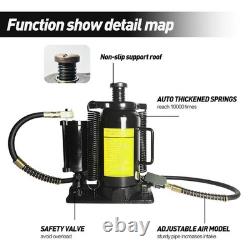 Air Hydraulic Bottle Jack 20 Ton/40000 LBS Bottle Jack Air Pump for Pickup Truck