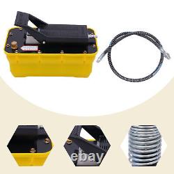 Air Hydraulic Foot Pedal Jack Pump Rotary Lift 10000 PSI 0.75-0.95L/min 1/4NPT