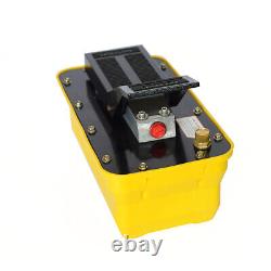 Air Hydraulic Foot Pedal Jack Pump Rotary Lift 10000 PSI 0.75-0.95/Lmin 2.3L USA