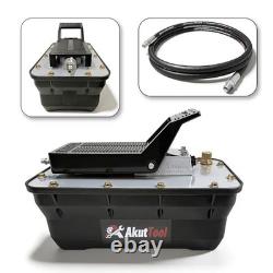 Air Hydraulic Foot Pump 10000 PSI for Heavy Machinery and Auto Repair
