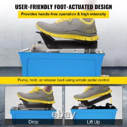 Air Hydraulic Foot Pump 10000 PSI for Shop Press Auto Body Frame Machine with Hose