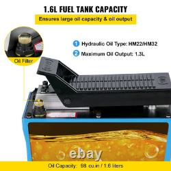 Air Hydraulic Foot Pump 10000 PSI for Shop Press Auto Body Frame Machine with Hose