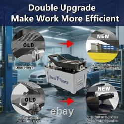 Air Hydraulic Foot Pump 10,000PSI, 1.7L Reservoir, 3/8 NPT, 2×6.5ft Pipe, Gray Air Hydraulic Foot Pump 10,000PSI, 1.7L Reservoir, 3/8 NPT, 2×6.5ft Pipe, Gray