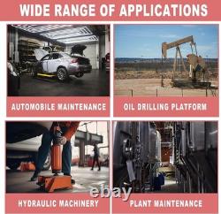 Air Hydraulic Foot Pump 10,000 PSI, 0.45 Gal, 3/8NPT Out, 1/4In Lubricator