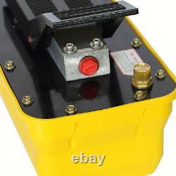 Air Hydraulic Foot Pump 10,000 PSI Adjustable Pressure 1/2 gal 2.3L 1/4NPT Hot