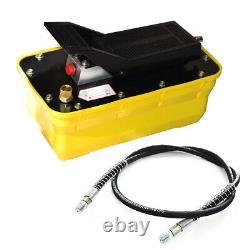 Air Hydraulic Foot Pump 10,000 PSI Adjustable Pressure 1/2 gal 2.3L 1/4NPT Hot