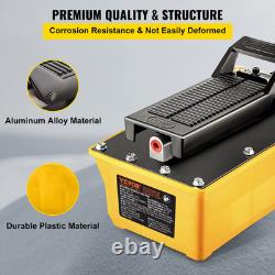 Air Hydraulic Foot Pump 10,000 PSI Hands-Free for Auto Body Frame Straightening