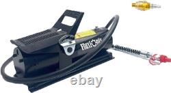 Air Hydraulic Foot Pump 1.7L High Pressure 10000PSI Oil Outlet withLine Lubricator