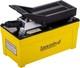 Air Hydraulic Foot Pump 98 Cu.in 10,000 Psi With Pipe, Yellow