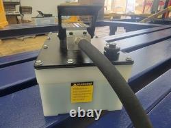 Air Hydraulic Foot Pump Auto Body Shop Oil Tank 10000PSI High Pressure Press