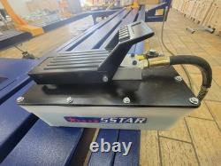 Air Hydraulic Foot Pump Auto Body Shop Oil Tank 10000PSI High Pressure Press