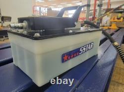 Air Hydraulic Foot Pump Auto Body Shop Oil Tank 10,000PSI High Pressure Press