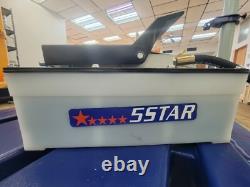 Air Hydraulic Foot Pump Auto Body Shop Oil Tank 10,000PSI High Pressure Press