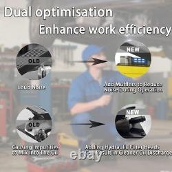 Air Hydraulic Foot Pump Made of Aluminum with Air Line Lubricator, Black